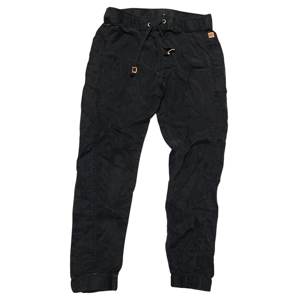TenTree Destination Joggers Mens Medium Black Drawstring Sustainable Twill Pants